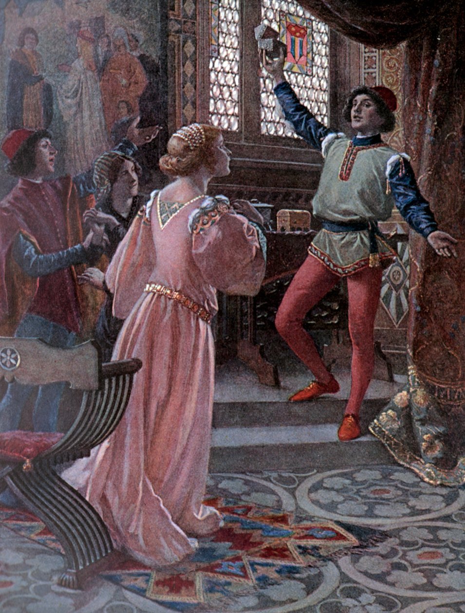 Köpmannen i Venedig, ca 1900 (illustration) av Christian August Printz