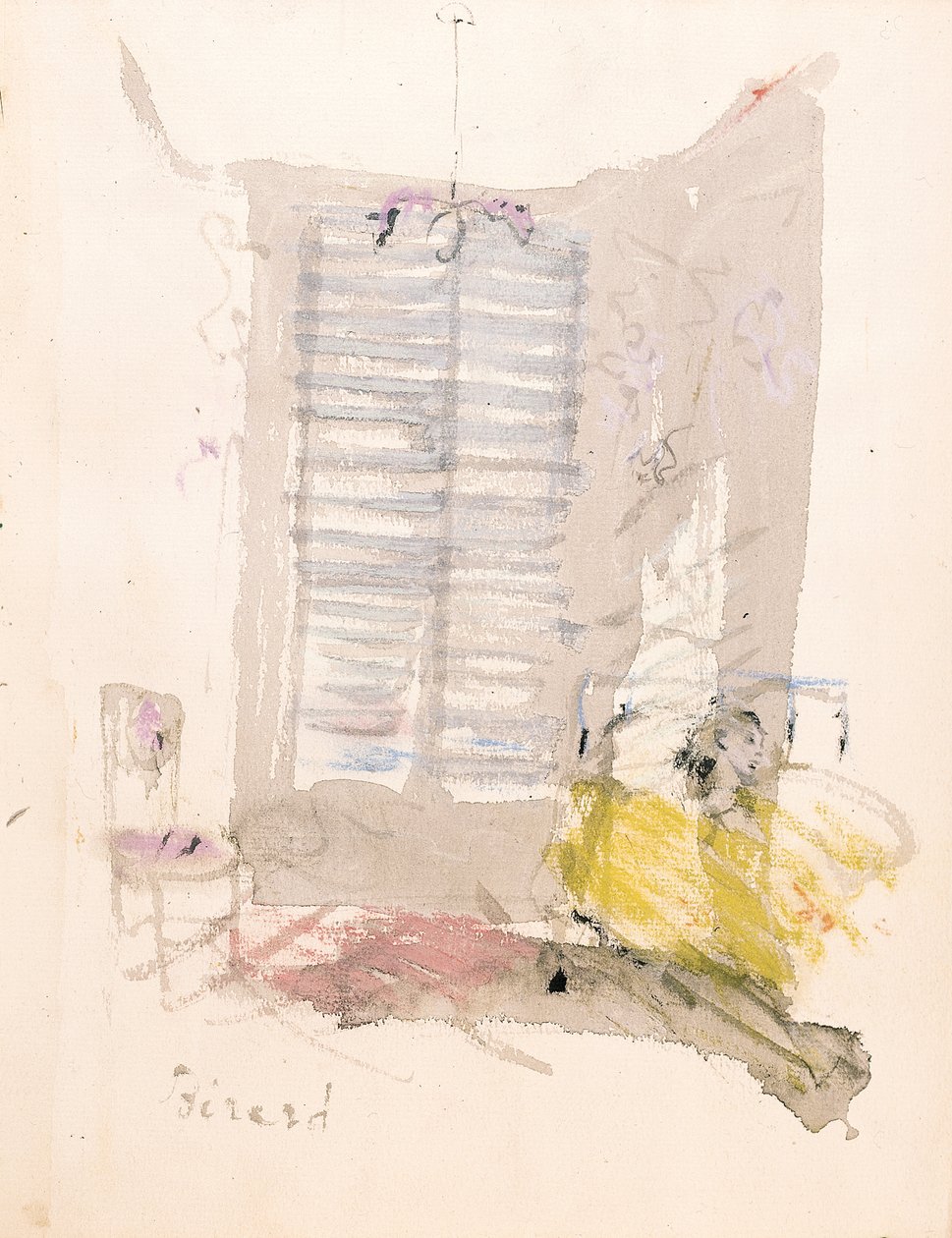 Illustration från "One Thousand Regrets", av Elsa Triolet av Christian Bérard