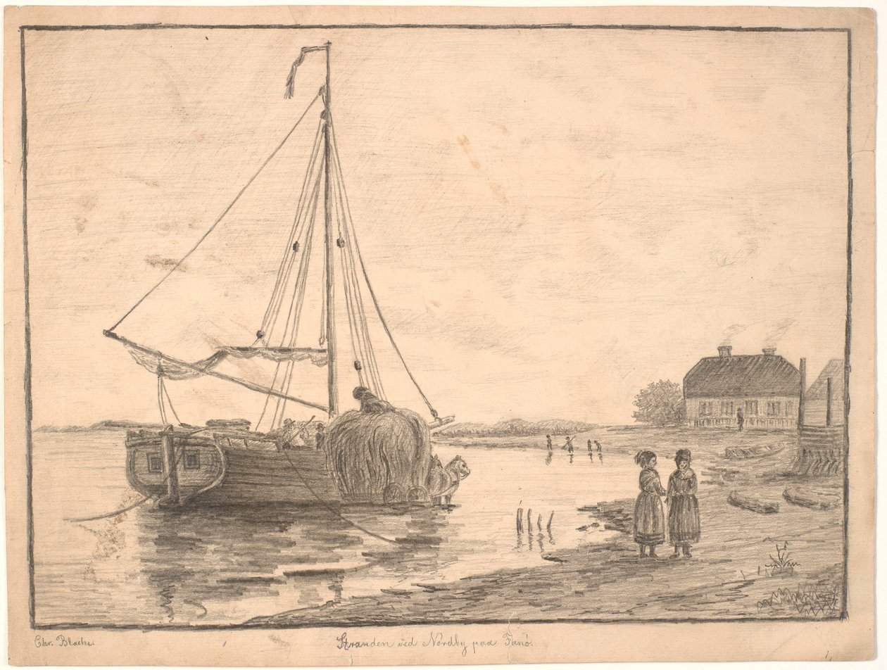 Stranden vid Nordby på Fanø av Christian Blache