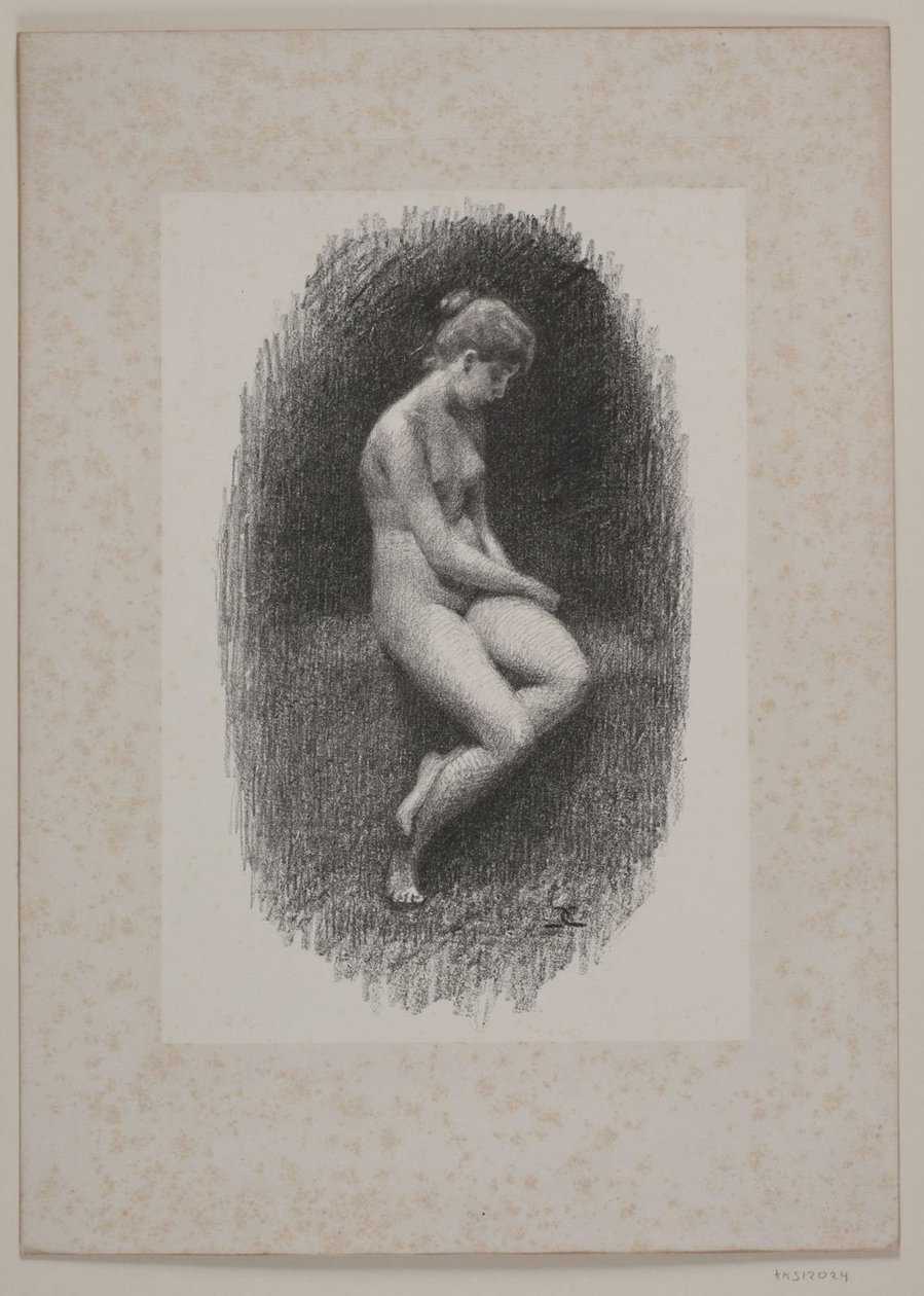 Studie av kvinnlig modell av Christian Clausen