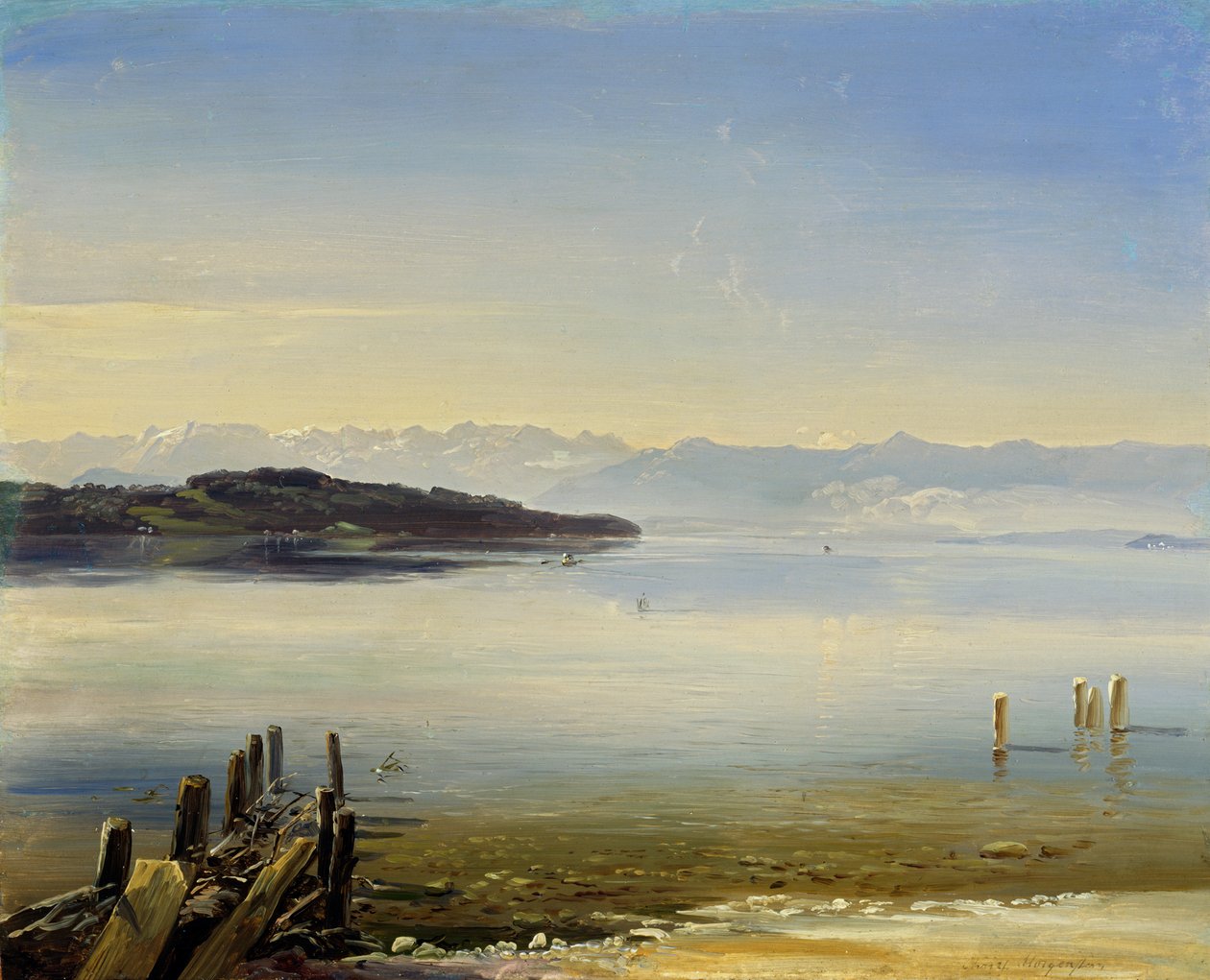Starnbergssjön av Christian Ernst Bernhard Morgenstern