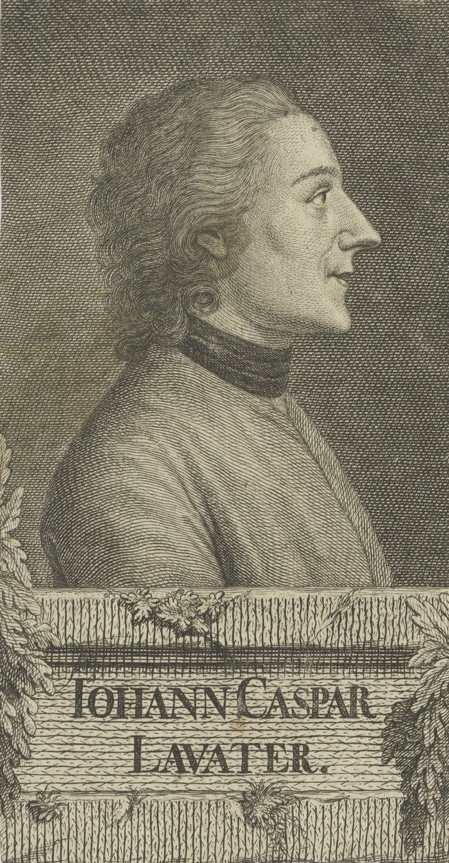 Porträtt av poeten och fysiognomen Johann Kaspar Lavater 1741-1801, 1773. av Christian Friedrich Fritzsch