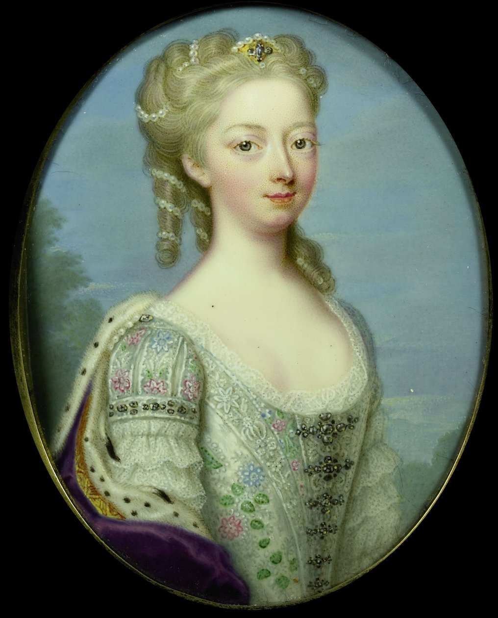 Anna, prinsessa av Hannover (1709-59), hustru till William IV, prins av Orange-Nassau av Christian Friedrich Zincke