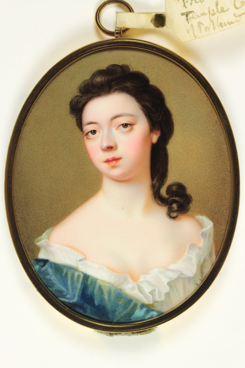 Jane Martha Temple, grevinna av Portland (emalj) av Christian Friedrich Zincke