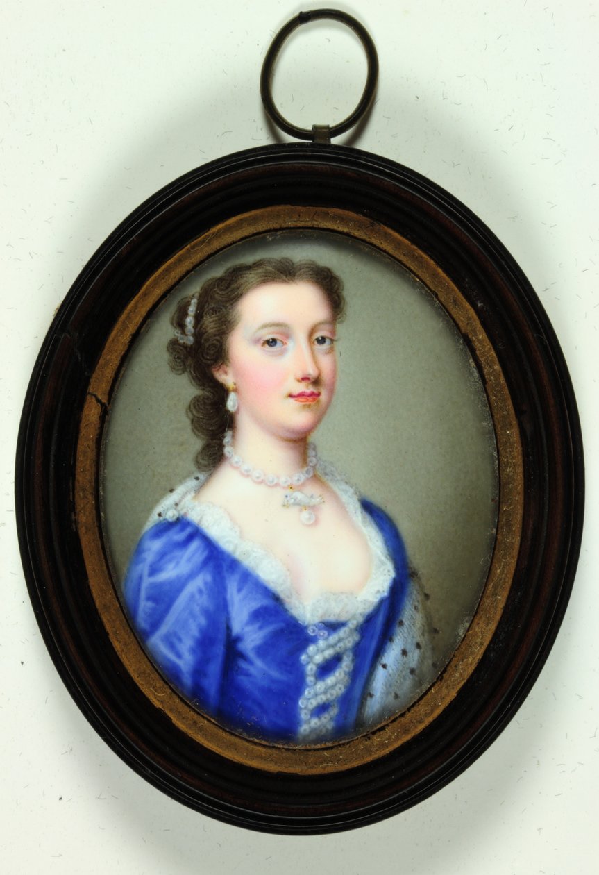 Lady Margaret Cavendish Holles Harley (emalj) av Christian Friedrich Zincke