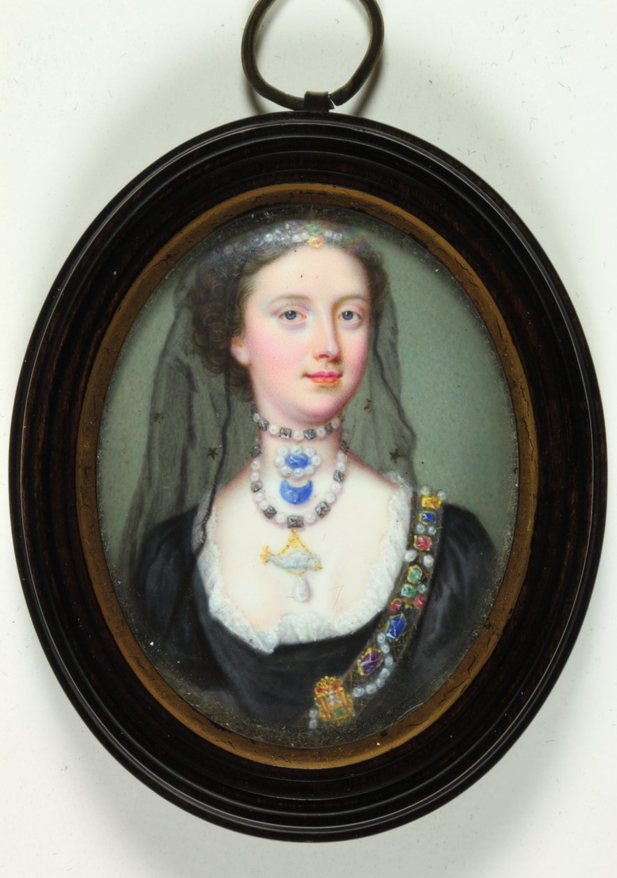 Lady Margaret Cavendish Holles Harley (emalj) av Christian Friedrich Zincke