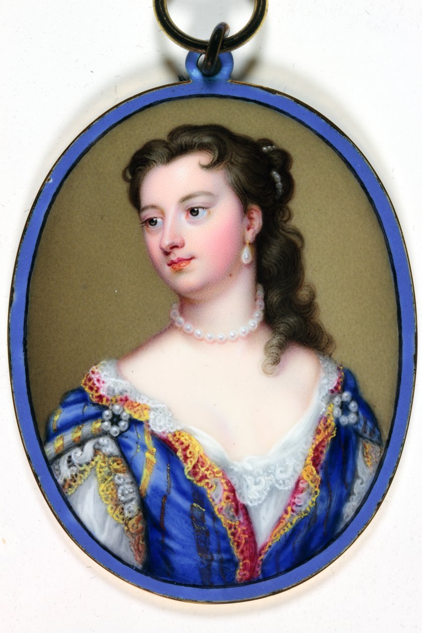 Lady Mary Wortley Montagu (emalj) av Christian Friedrich Zincke