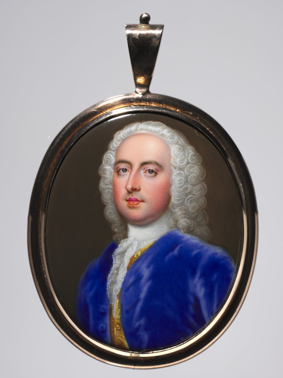 Porträtt av en man, ca. 1735. av Christian Friedrich Zincke