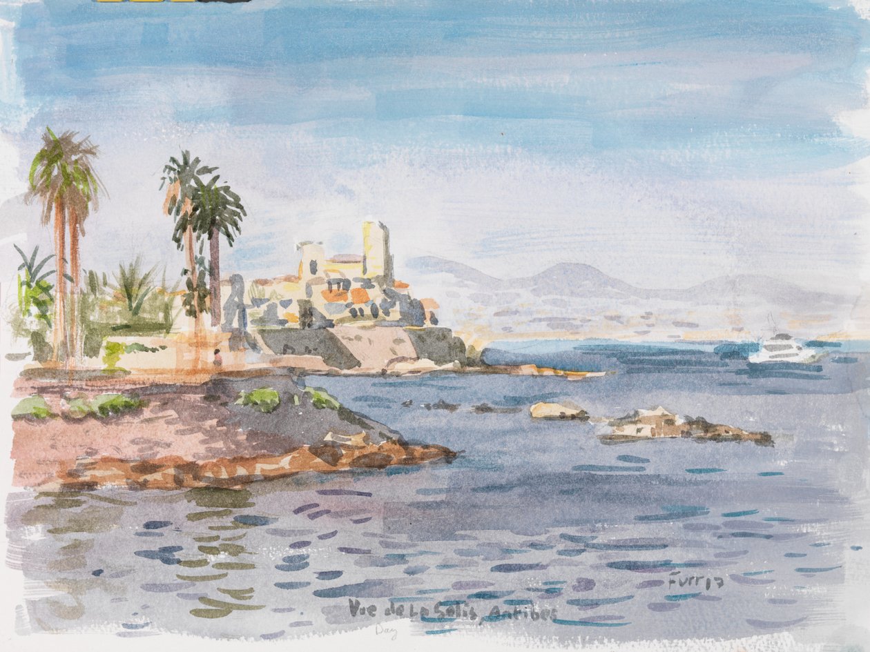 Antibes, 2017 (akvarell) av Christian Furr