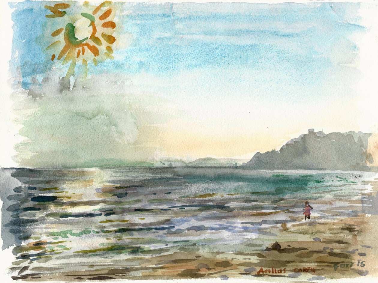 Arillas (akvarell) av Christian Furr