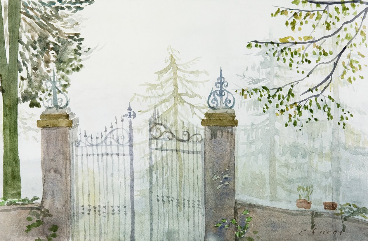 Gates In The Mist, 2009 (akvarell) av Christian Furr
