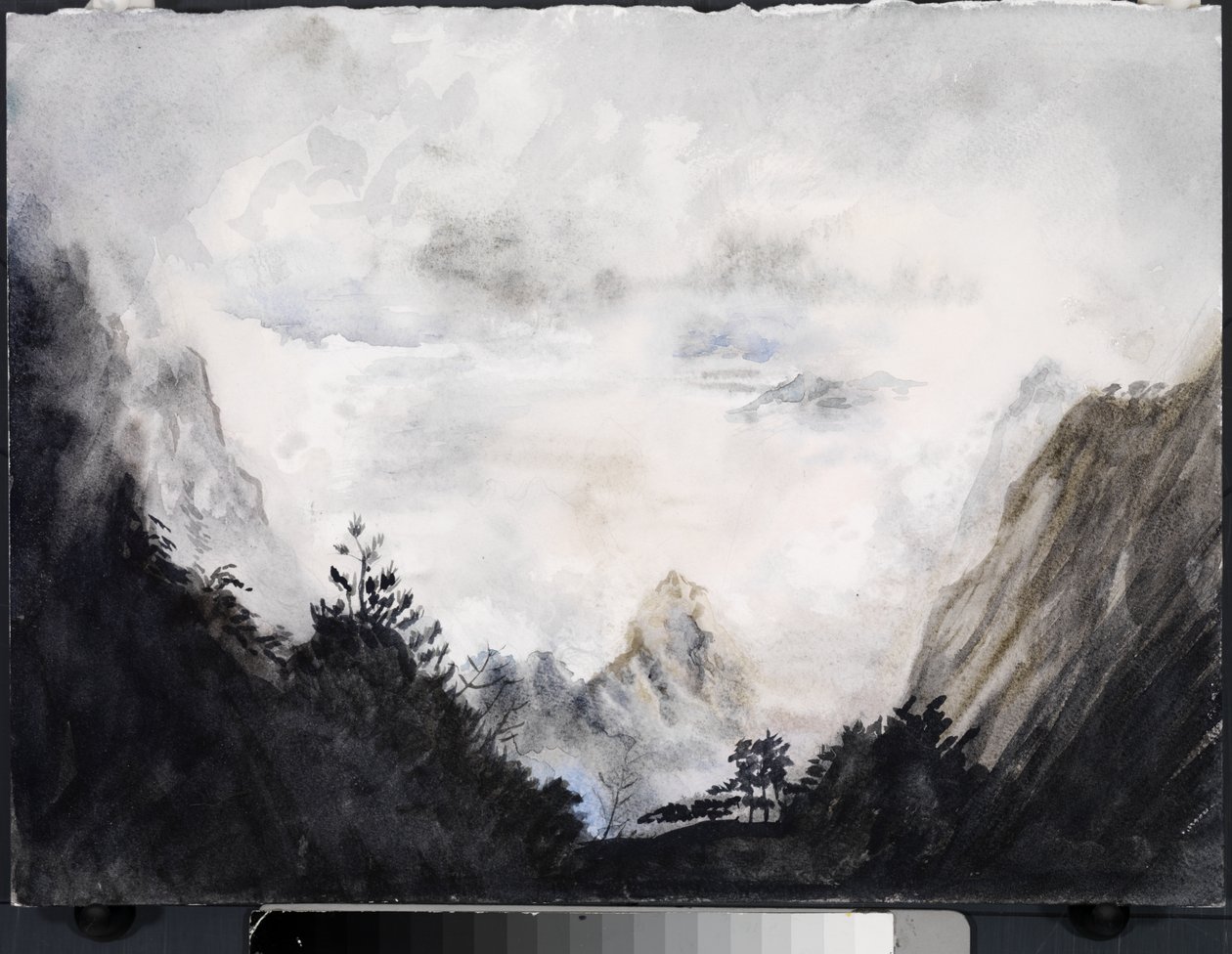 Land of the Immortals, 2015 (akvarell på papper) av Christian Furr