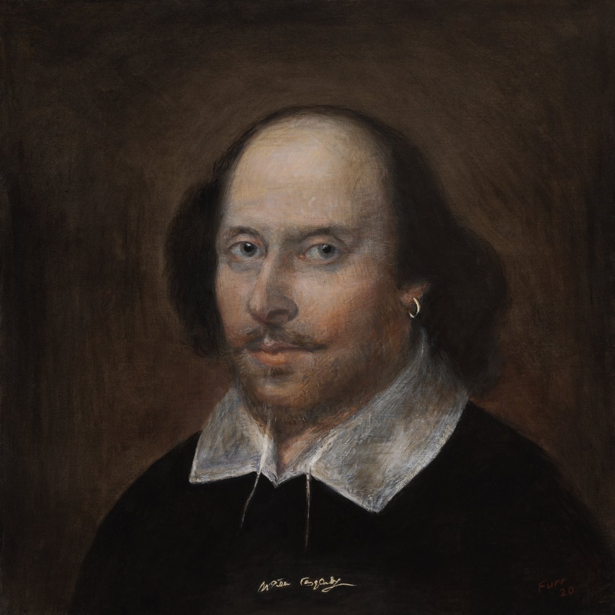 Shakespeare 2020 (olja på linne) av Christian Furr