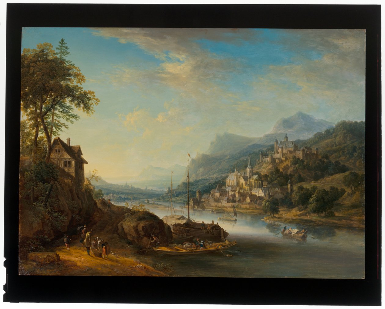 Ett par Rhenlandskap av Christian Georg the Elder Schuetz