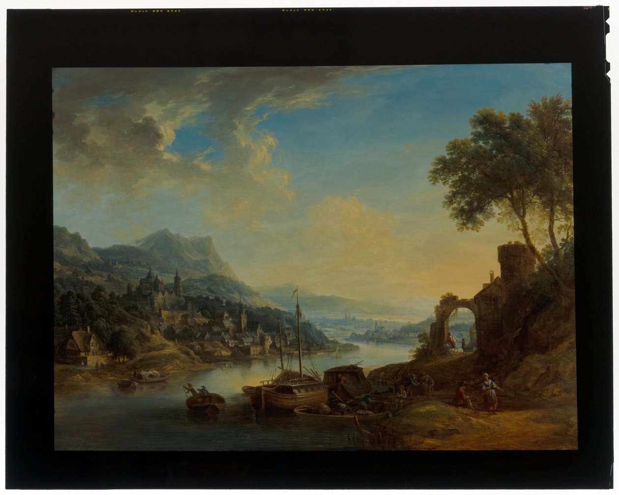Ett par Rhenlandskap av Christian Georg the Elder Schuetz