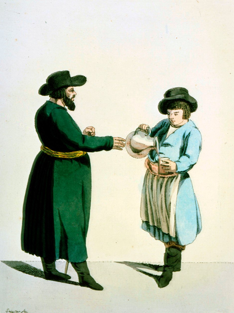 Kvassförsäljare, 1799. av Christian Gottfried Heinrich Geissler
