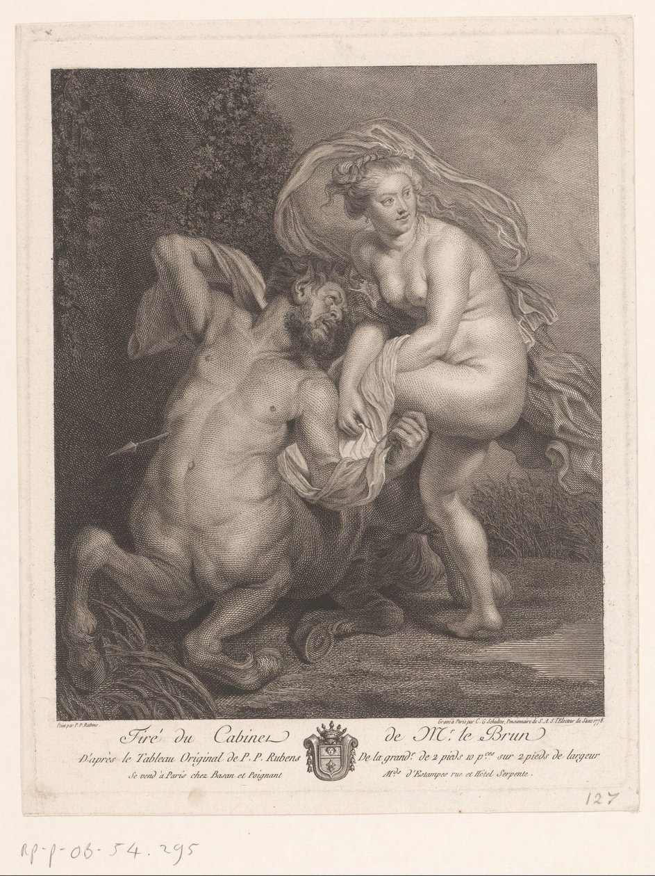 Deianeira i Nessos av Christian Gottfried Schultze