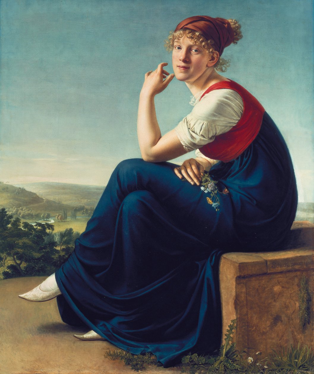 Porträtt av Heinrike Dannecker, 1802 av Christian Gottlieb Schick
