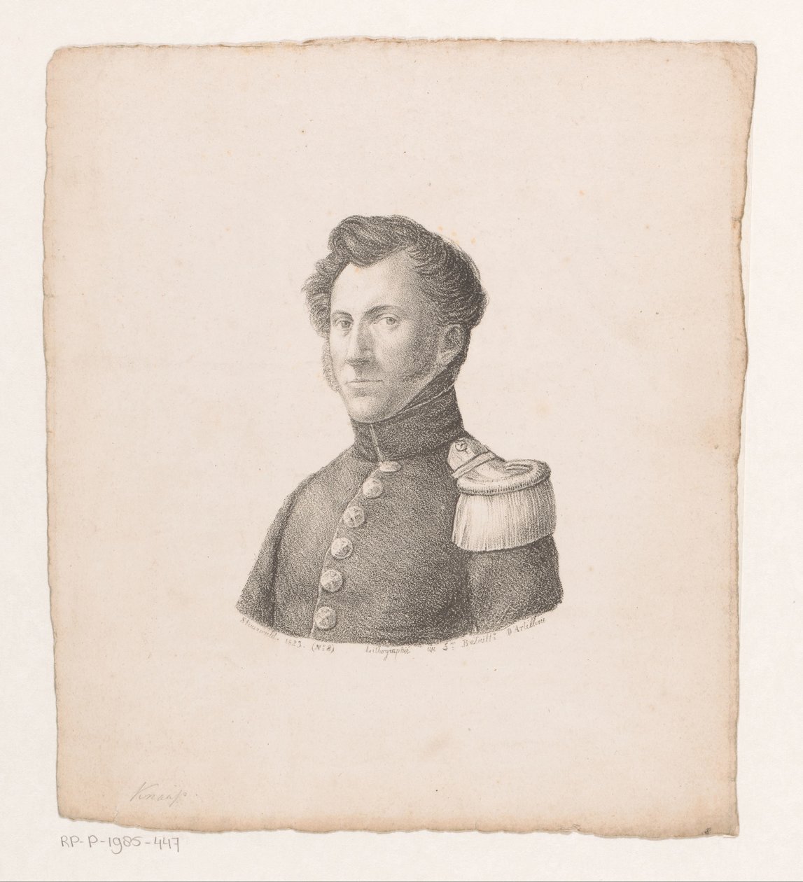 Porträtt av Arnold Willem de Bruin av Christian Heinrich Gottlieb Steuerwald