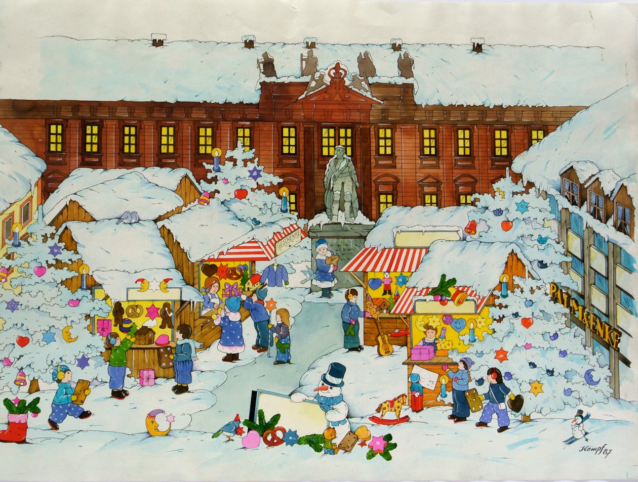 Julmarknad (Gamla stan, Erlangen University) av Christian Kaempf