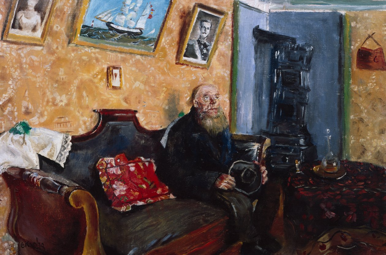 Kondoleansbesök av Christian Krohg