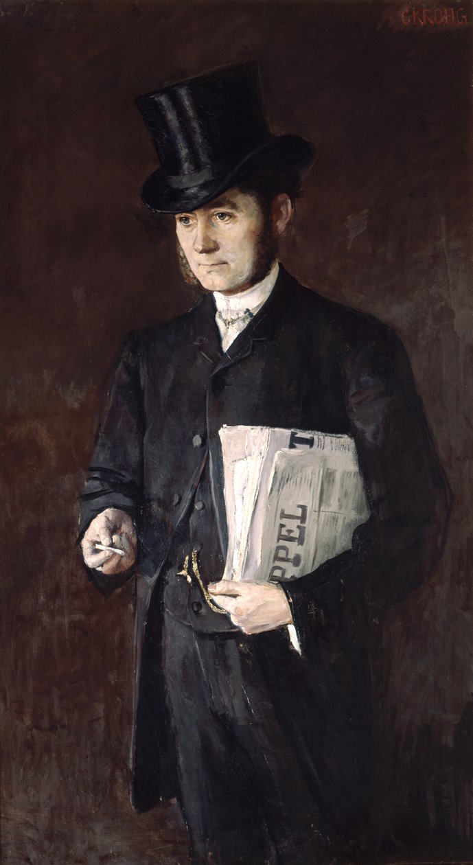 Redaktör Ola Thommessen av Christian Krohg