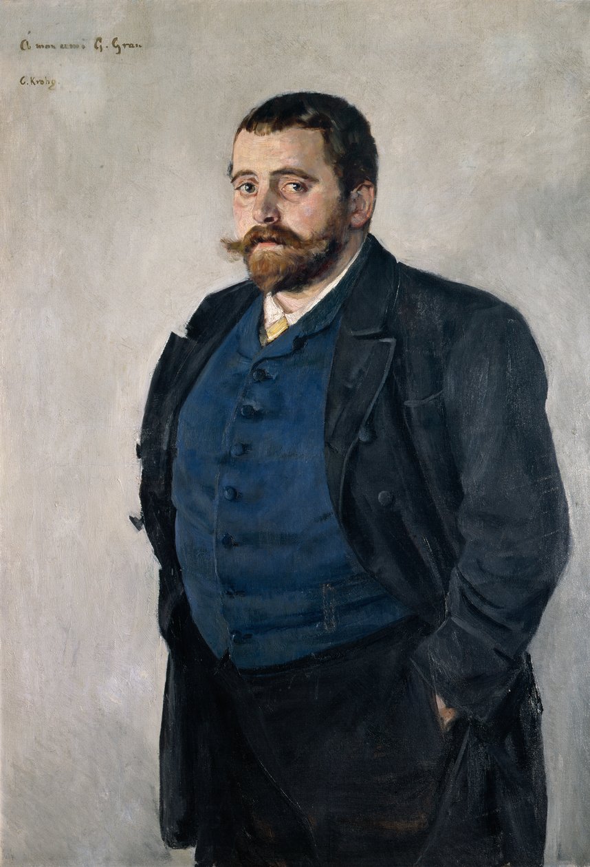Gerhard Gran (1856-1925), professor i nordisk litteratur av Christian Krohg