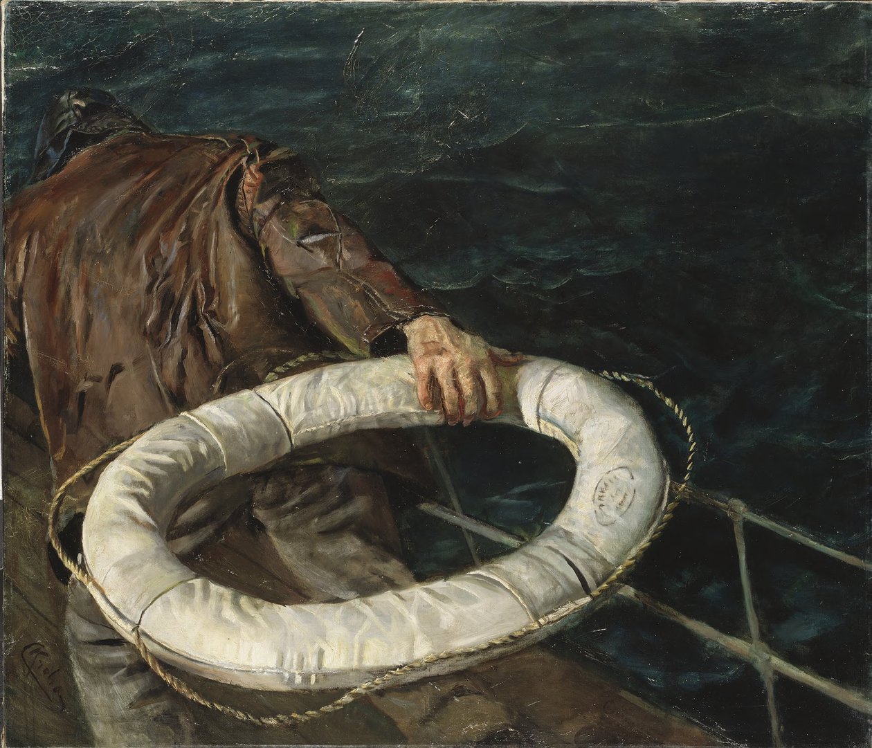 Man överbord av Christian Krohg