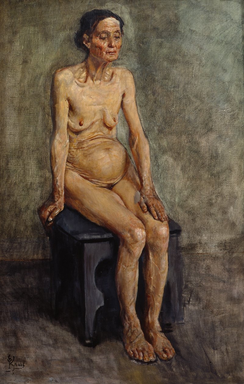 Gammal fru av Christian Krohg