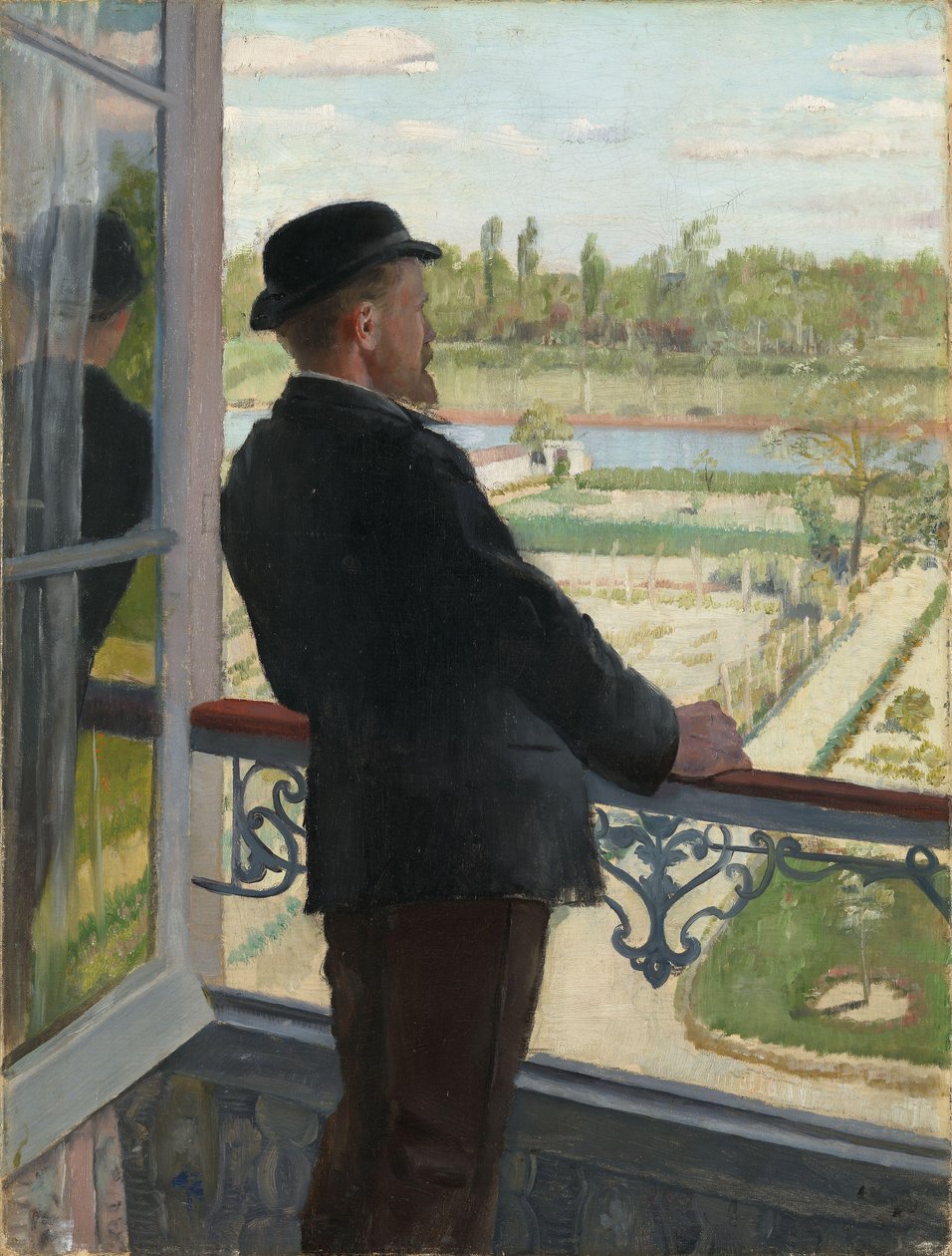 Porträtt av den svenske målaren Karl Fredrik Nordström (1855-1923) 1882 (olja på duk) av Christian Krohg