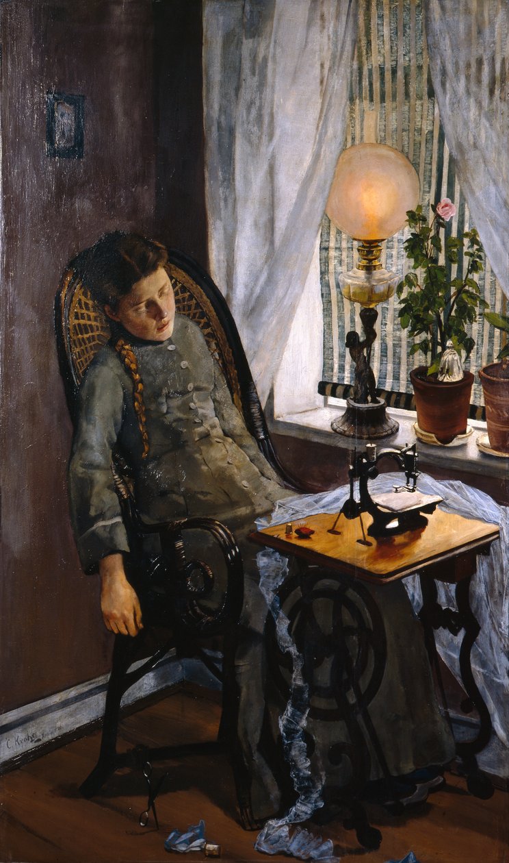 Sömmerska av Christian Krohg