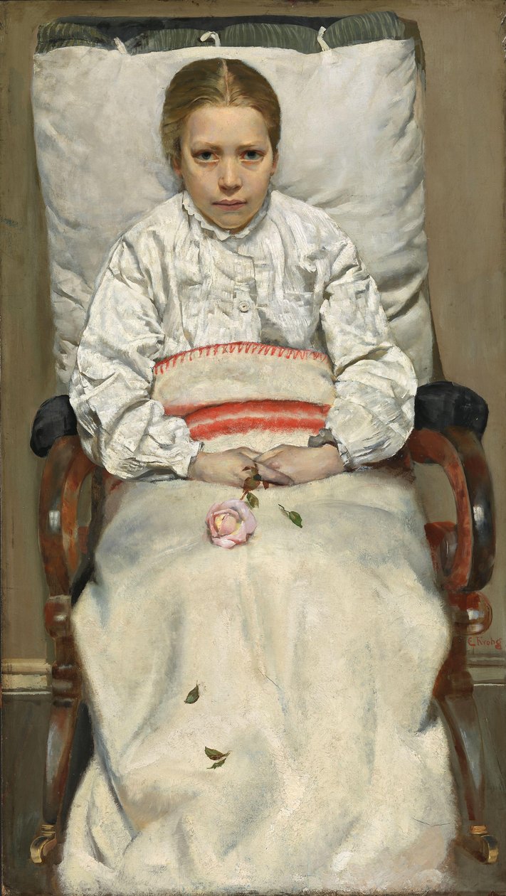 Sjuk flicka av Christian Krohg