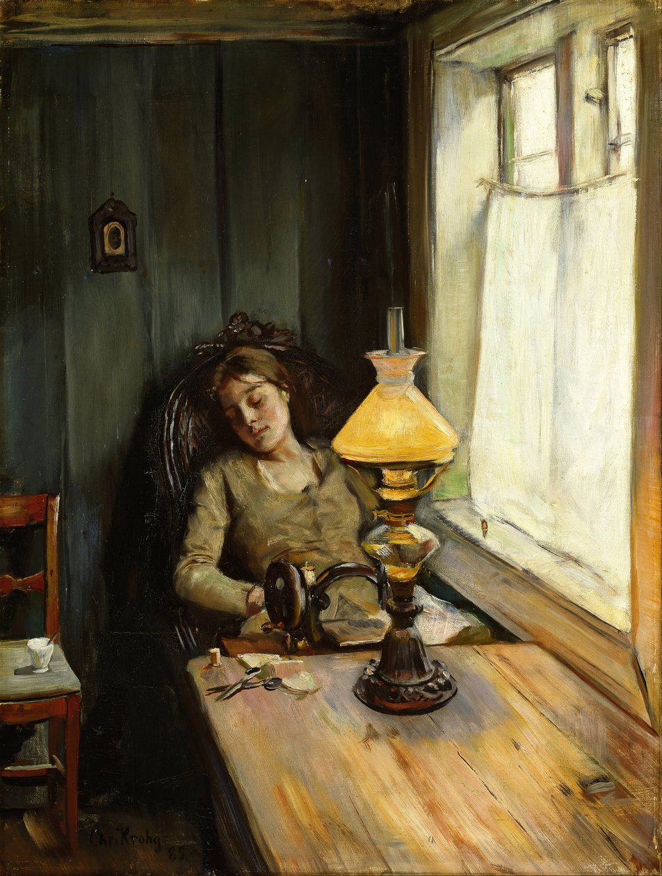 Trött av Christian Krohg