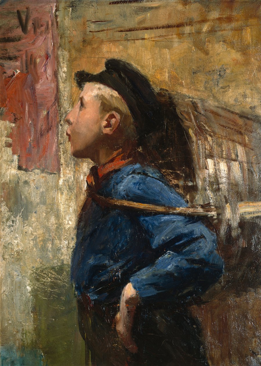 Visslande ärendepojke av Christian Krohg