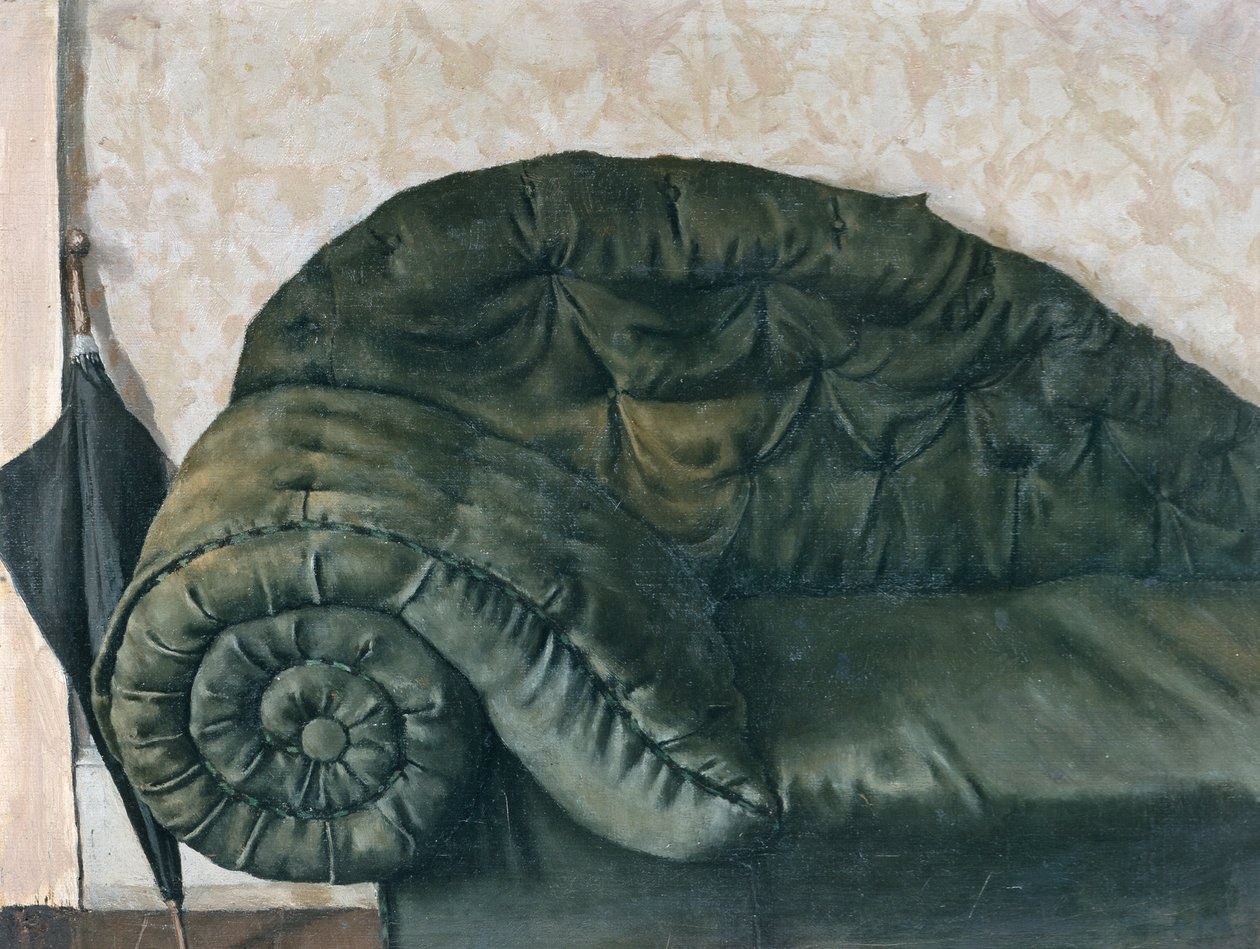 soffa och paraply (målning) av Christian Krohg