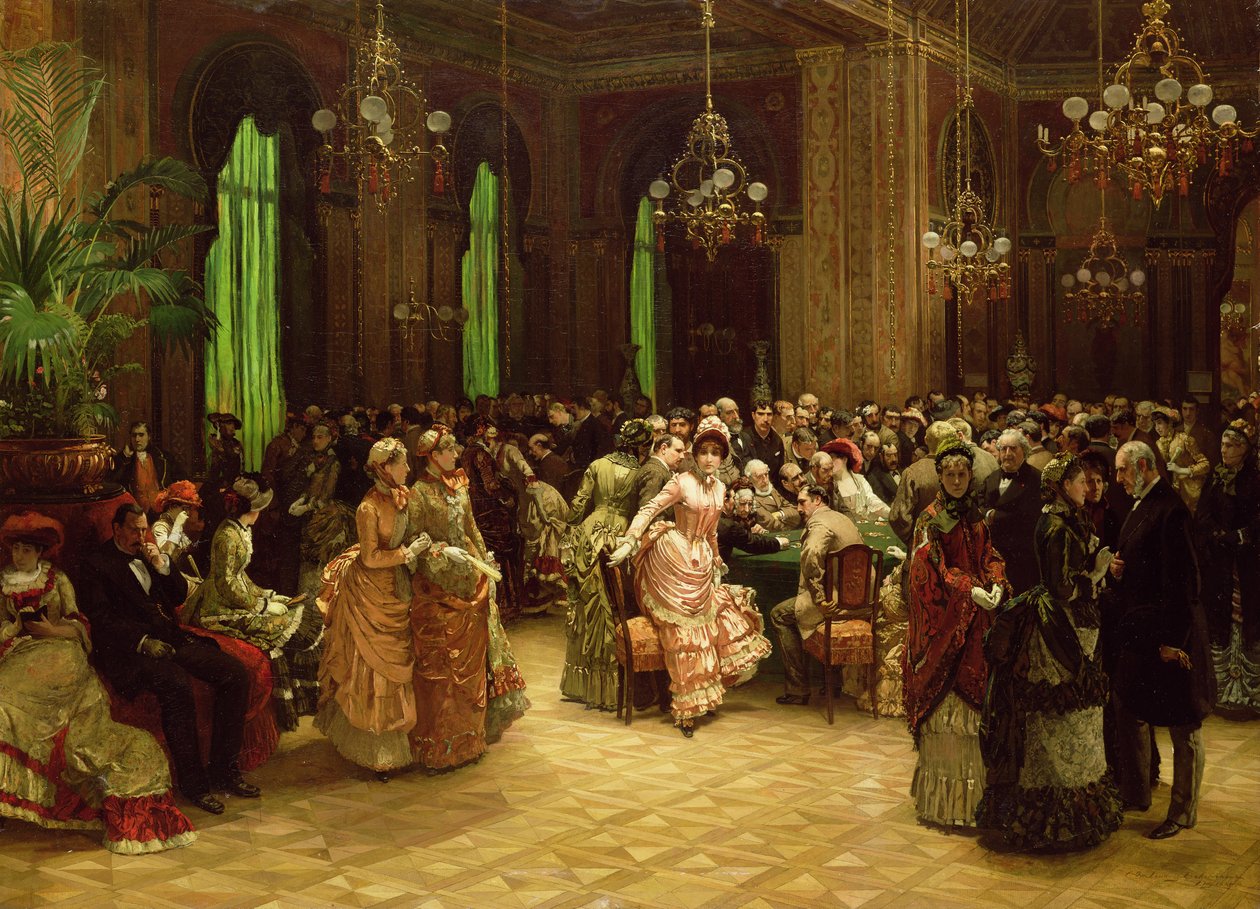 Kasinot, Monte Carlo, 1884 av Christian Ludwig Bokelman