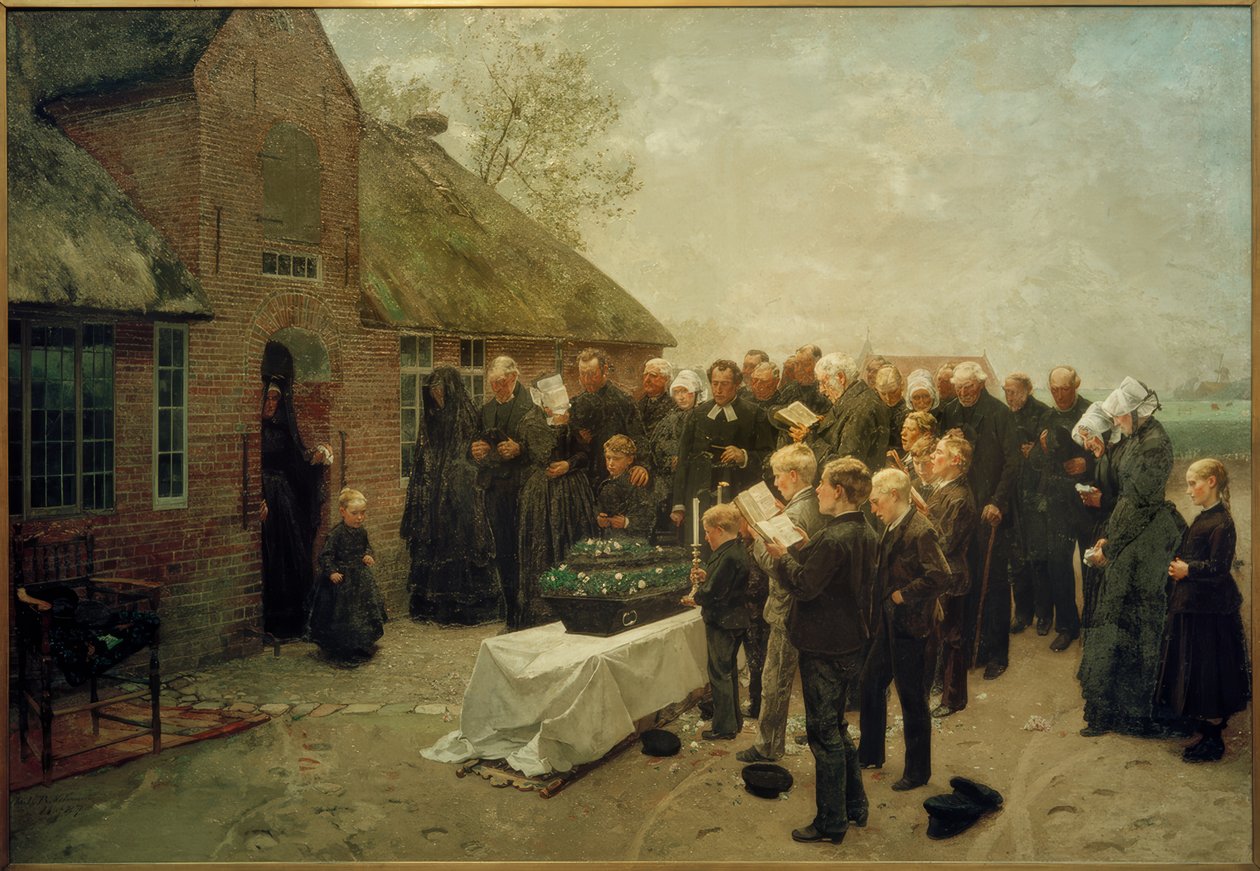 Ch. L.Brokelmann, nordfrisisk begravning av Christian Ludwig Bokelmann