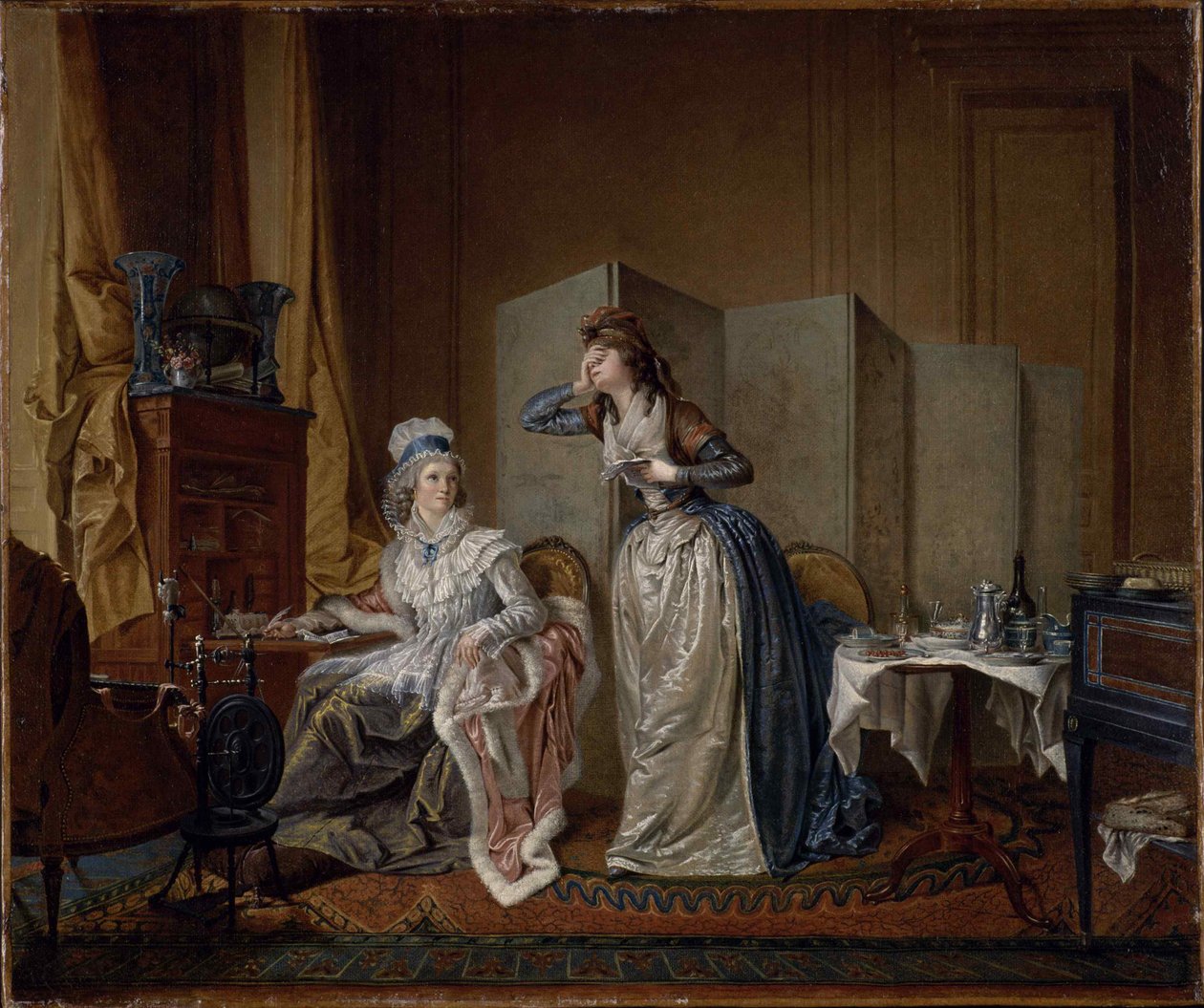 De dåliga nyheterna, 1794. av Christian Marie Colin De La Biochaye