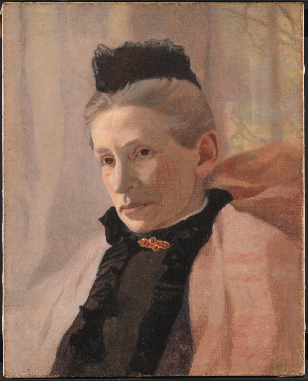 Frederikke von Scholten, född Arendrup, Konstnärens svärmor av Christian Mourier Petersen