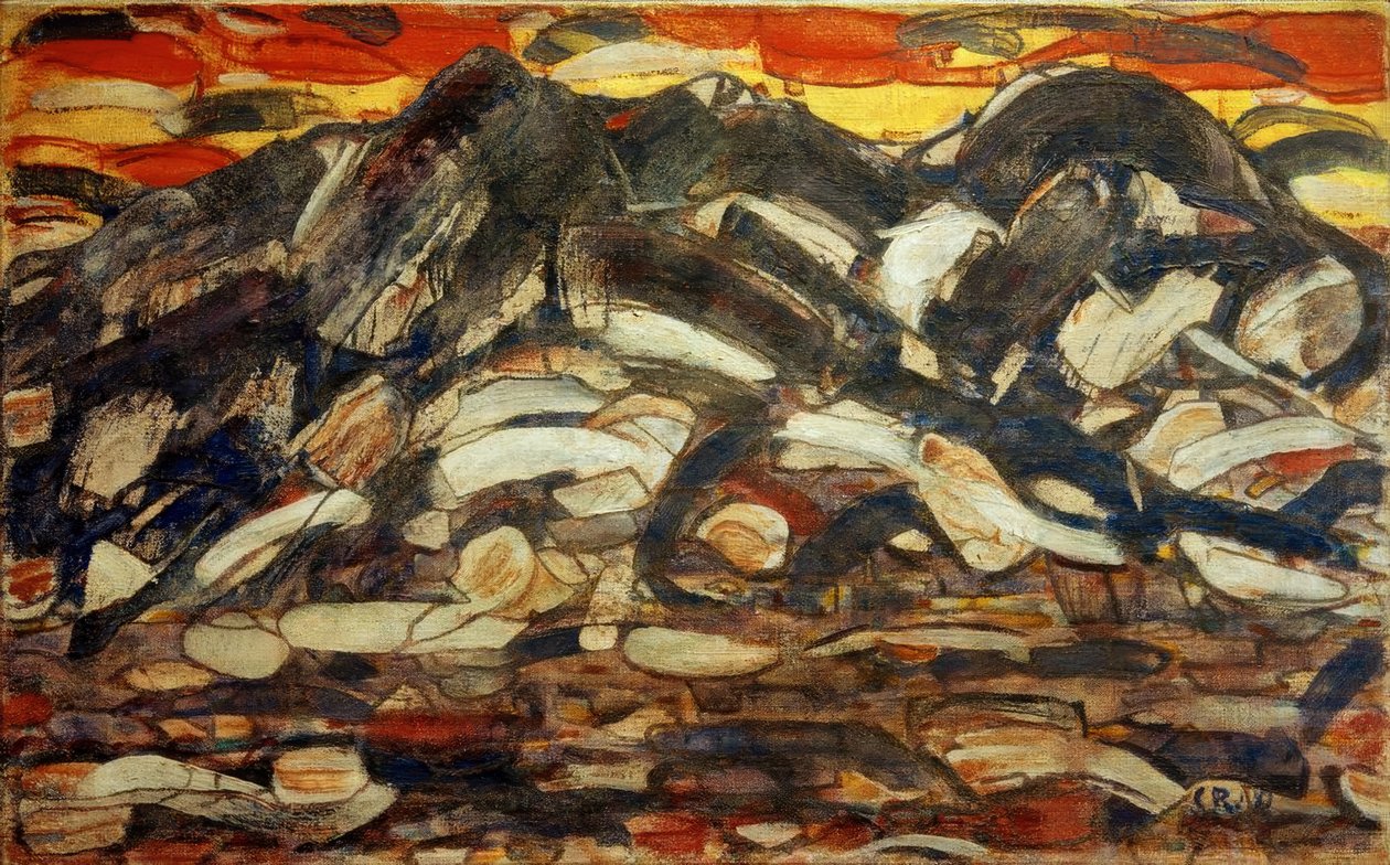 Wettersteinbergen av Christian Rohlfs