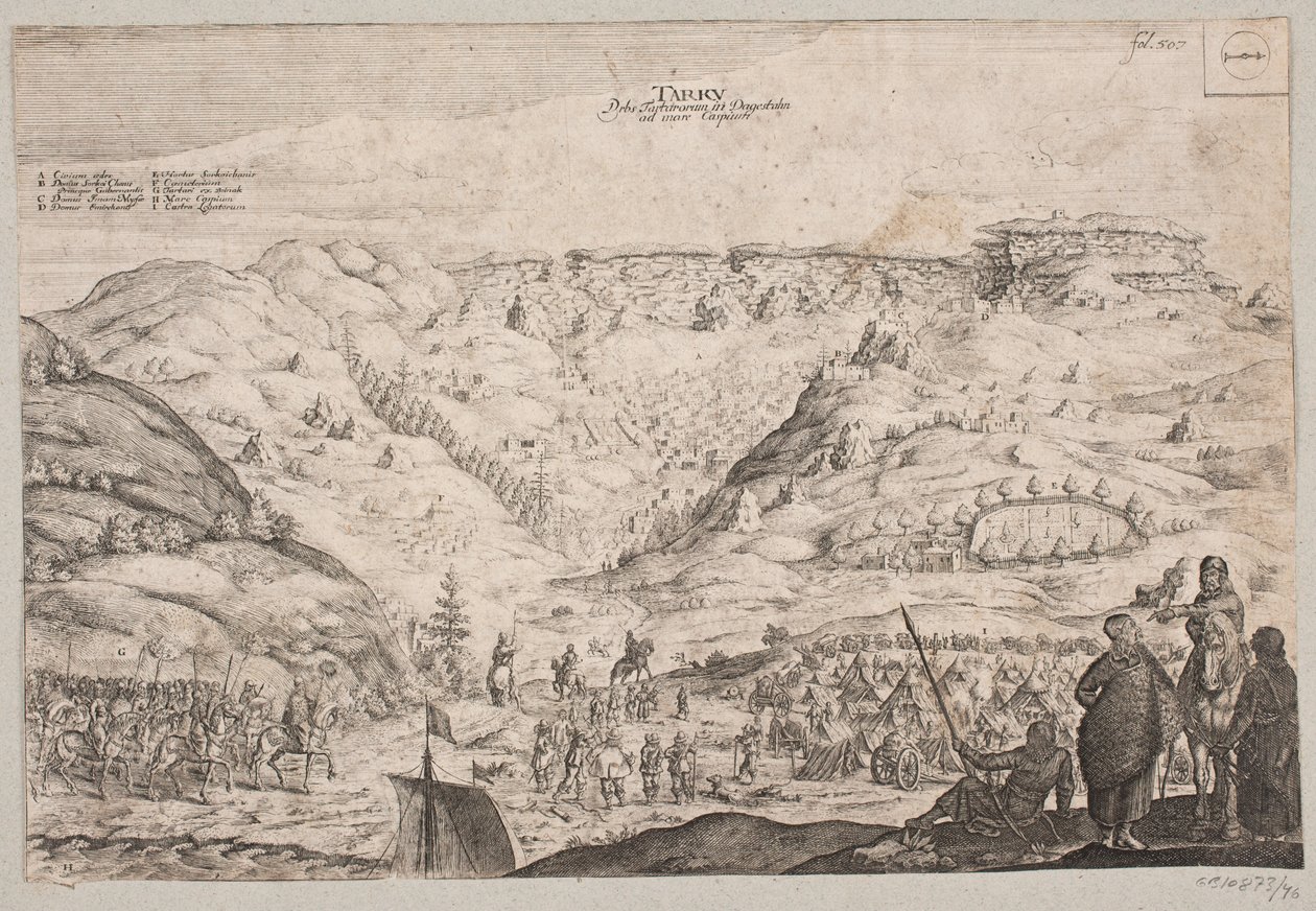Adam Olearius, "Ofta eftertraktad beskrivning av Newen Orienthalische Reise [...]", Schleswig 1647 av Christian Rothgiesser