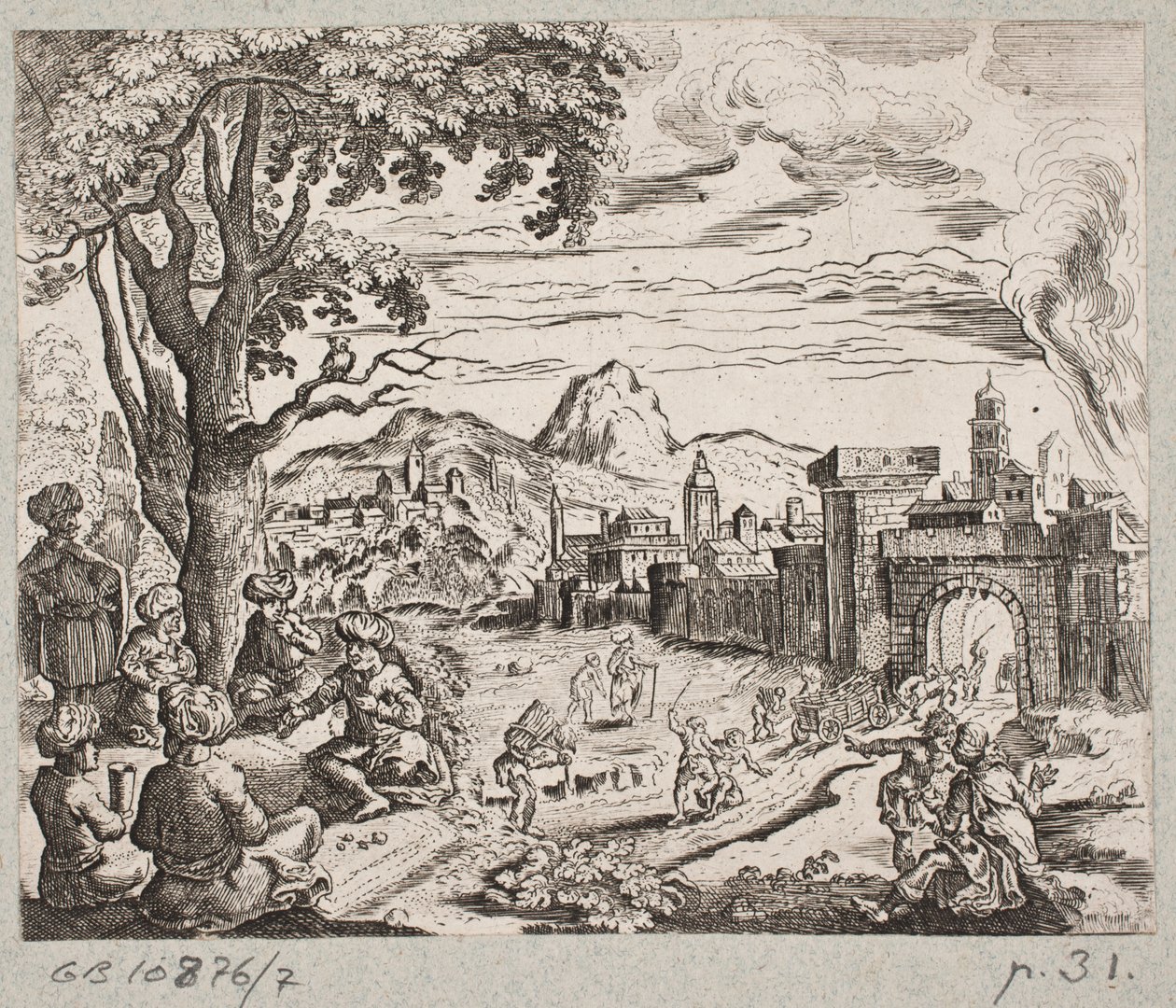 Illustration till Adam Olearius, "Persian Rosenthal av en genial poet Schich Saadi […]", Schleswig 1660 av Christian Rothgiesser