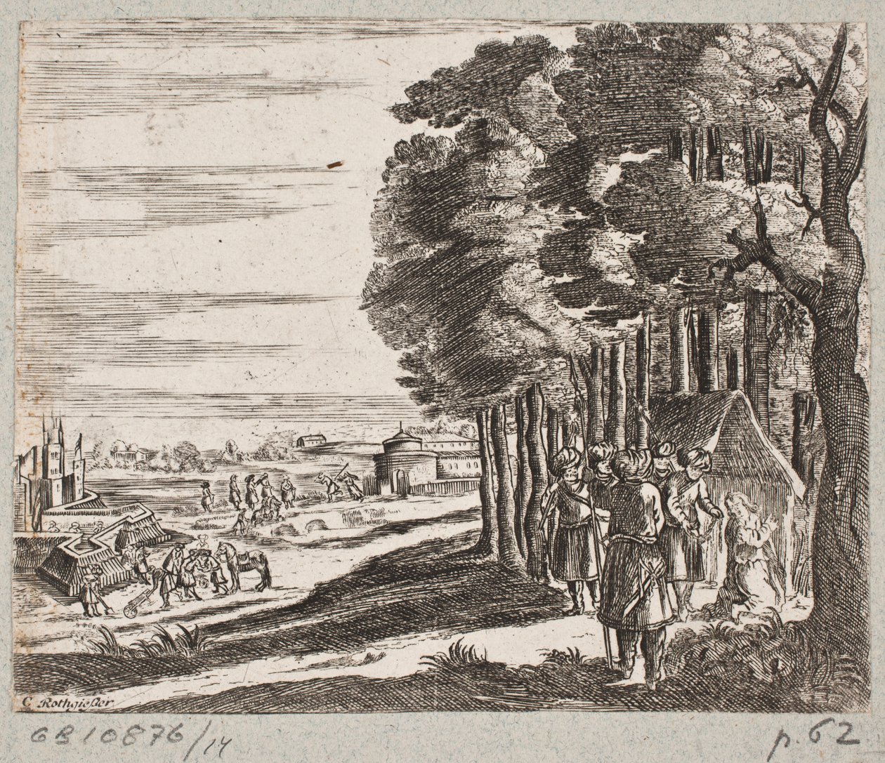 Illustration till Adam Olearius, "Persian Rosenthal av en genial poet Schich Saadi […]", Schleswig 1660 av Christian Rothgiesser