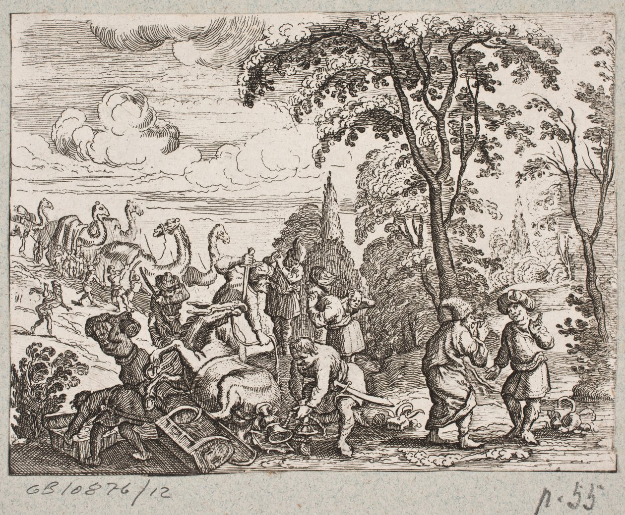Illustration till Adam Olearius, "Persian Rosenthal av en genial poet Schich Saadi […]", Schleswig 1660 av Christian Rothgiesser