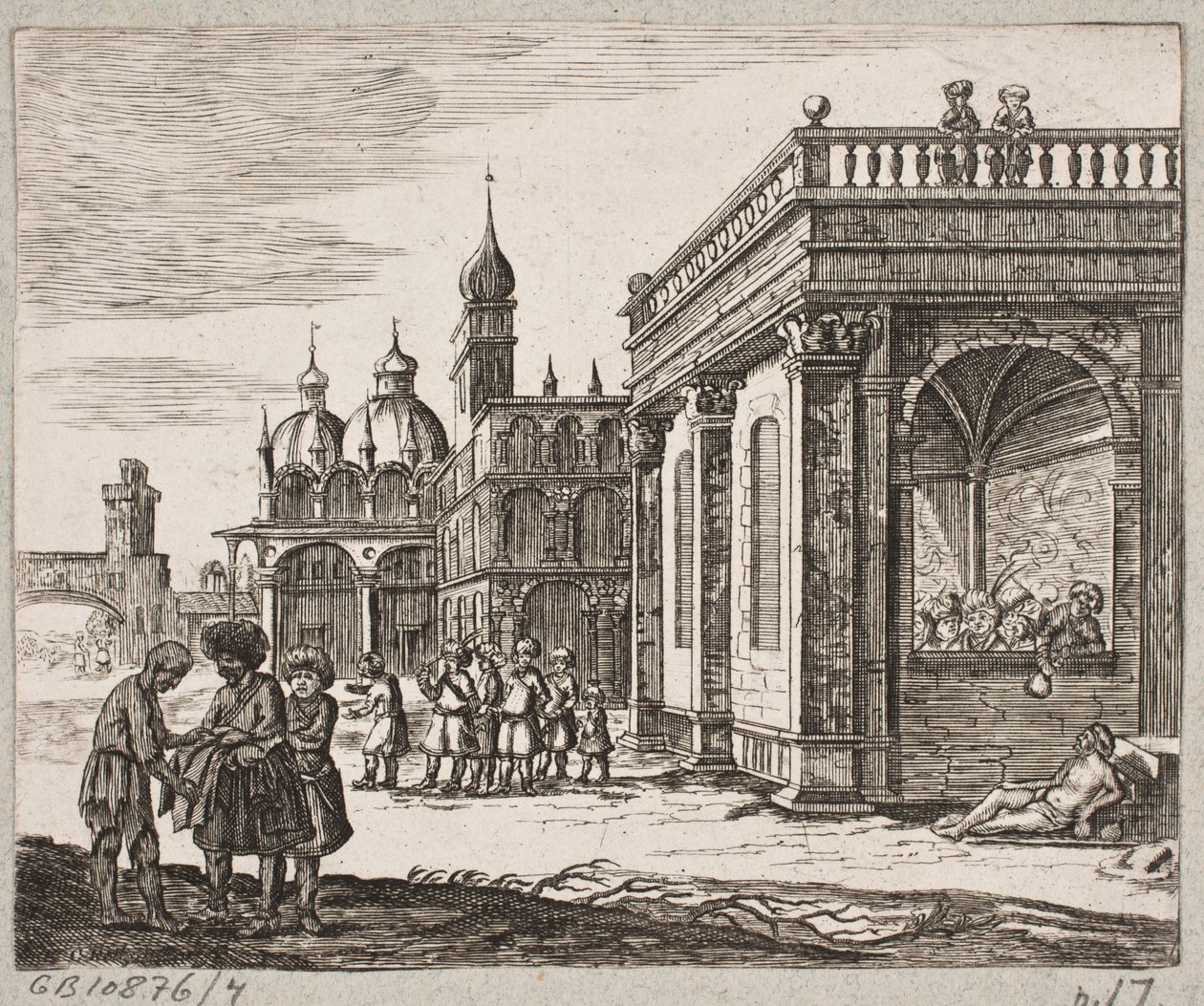 Illustration till Adam Olearius, "Persian Rosenthal av en genial poet Schich Saadi […]", Schleswig 1660 av Christian Rothgiesser