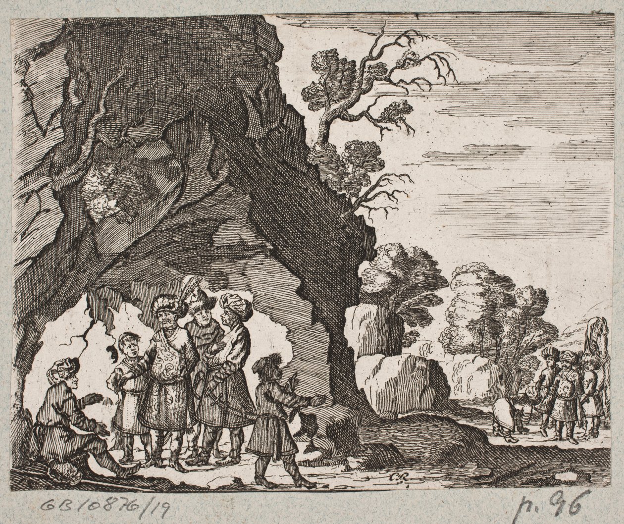 Illustration till Adam Olearius, "Persian Rosenthal av en genial poet Schich Saadi […]", Schleswig 1660 av Christian Rothgiesser