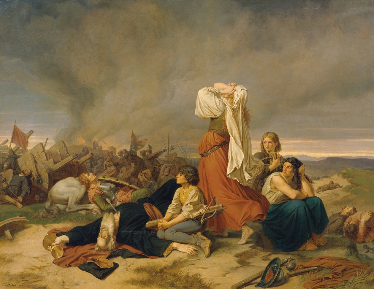 Slaget vid Lipany den 30 maj 1434, 1868. av Christian Ruben