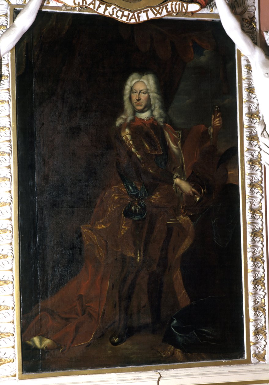 Fredrik II, hertig av Sachsen-Gotha-Altenburg, mellan 1708-32 av Christian Schilbach