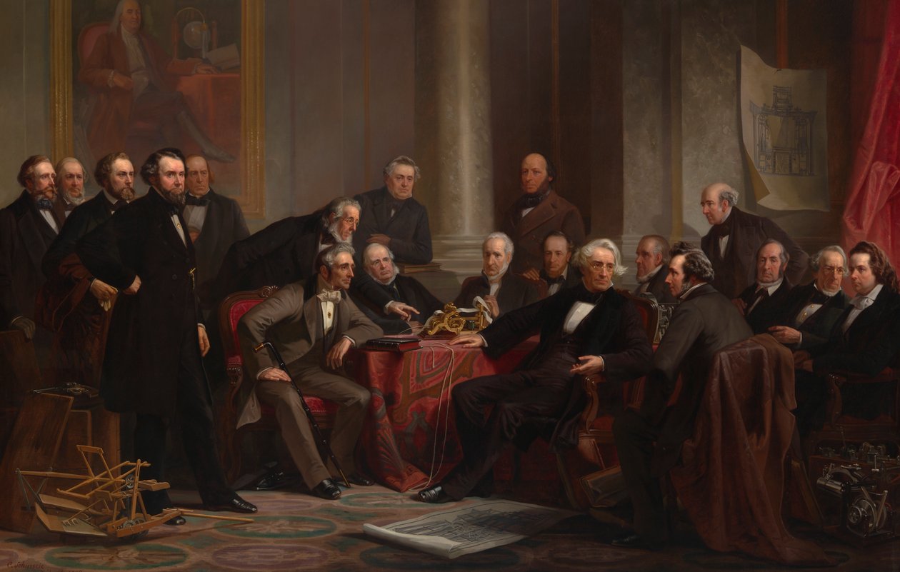 Framstegsmän, 1862. av Christian Schussele