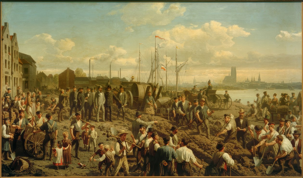 Nedläggning av telegrafkabel 1878 av Christian Sell